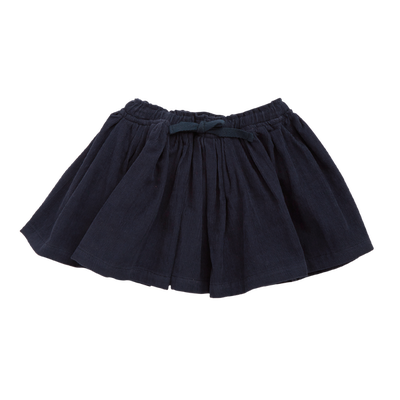 Navy Corduroy Skirt