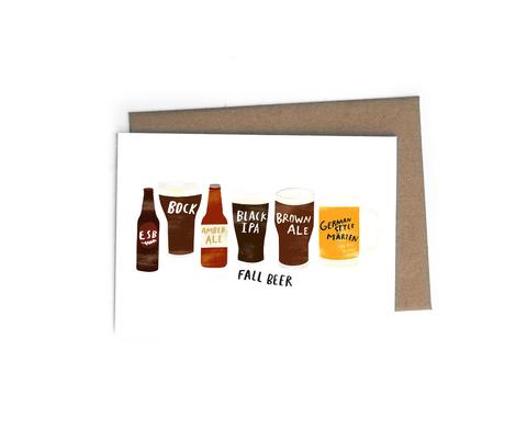 Fall Beer Card
