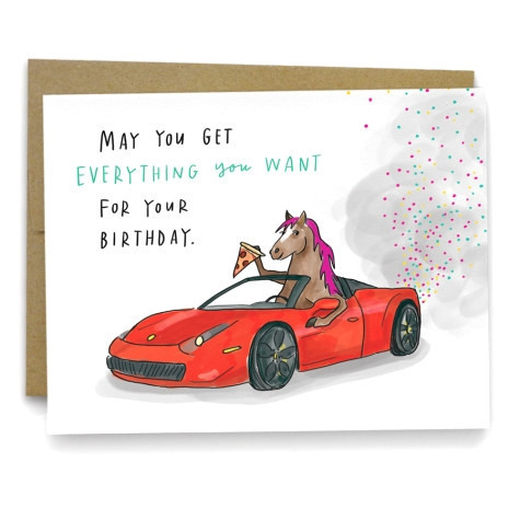 May You Get Everything Birthday Card