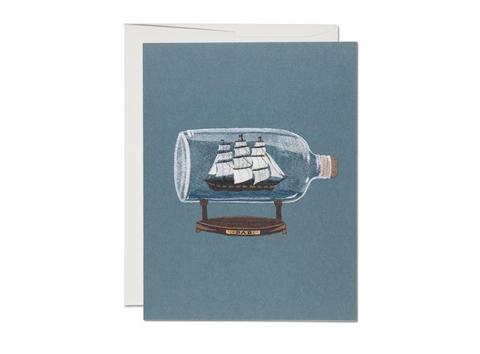 Ship In A Bottle Dad Card