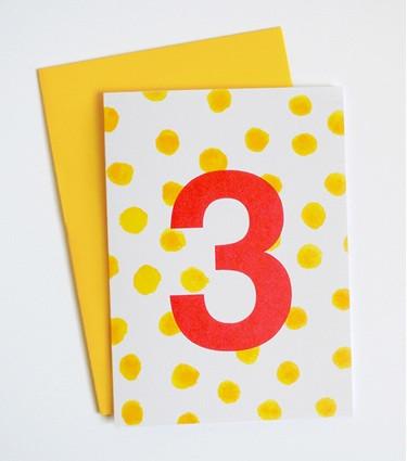Third Year Occasion Card