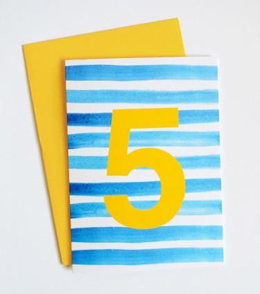 Fifth Year Occasion card