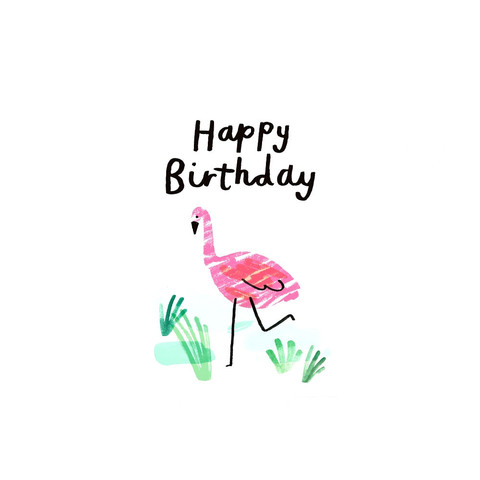 Happy Birthday Flamingo