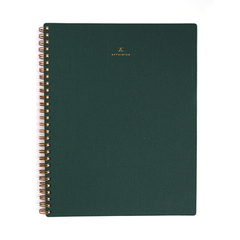 Hunter Green Bookcloth Notebook