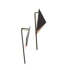 Long Triangle Minimalist Earrings