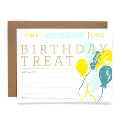 Good For One Birthday Treat