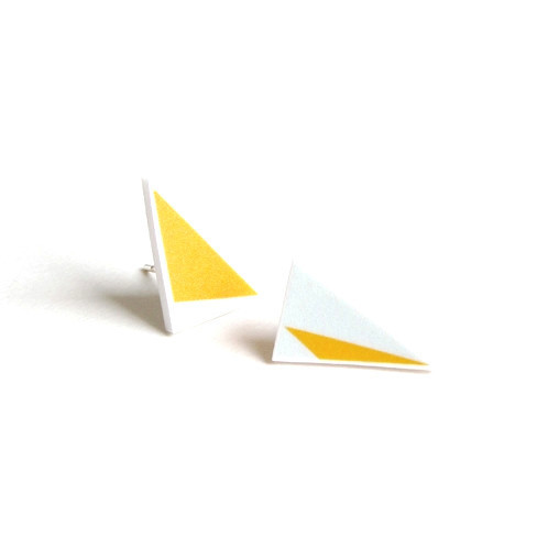 Asymmetrical Post Earrings