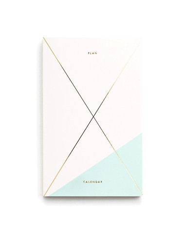 Any Year Planner - Mint and Gold