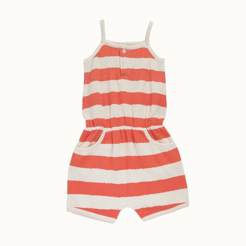 Striped Tangerine Playsuit