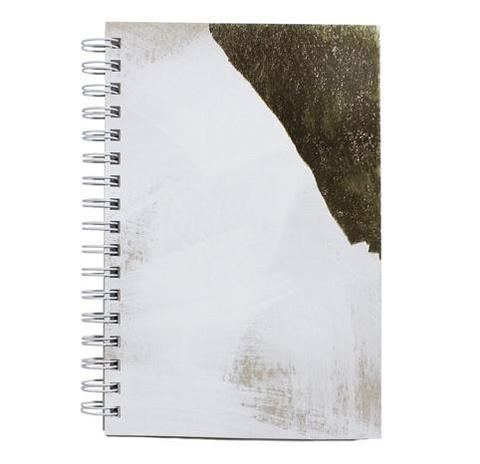White and Gold Weekly Planner Notebook