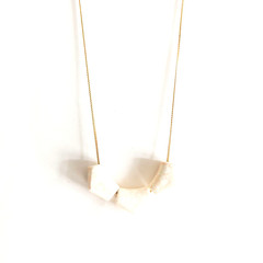 Coral Lucite Necklace