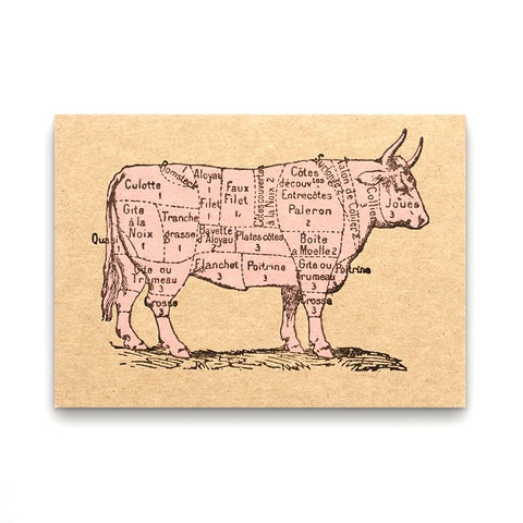 Cow Cuts Postcard