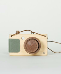 Walnut Animal Society Wooden Camera