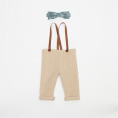 Walnut Animal Society Trousers and Bow Tie