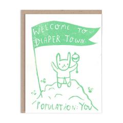 Welcome To Diaper Town Card