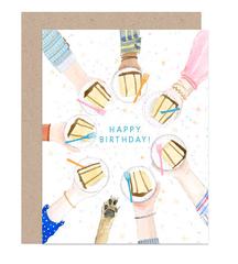 Let's All Have Cake Birthday Card