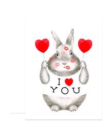 I Love You Bunny Card