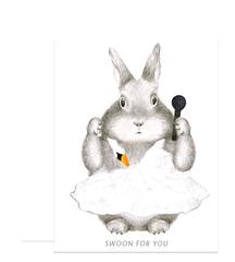Swoon For You Bunny Card