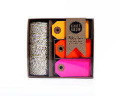 Neon Gift Tag and Twine Set