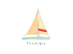 Sailboat Thank You Card