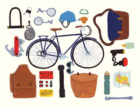 What to Pack when Cycling Card