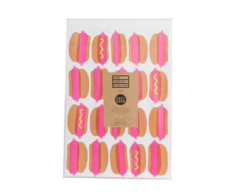 Pretzel and Hotdog Wrapping Paper