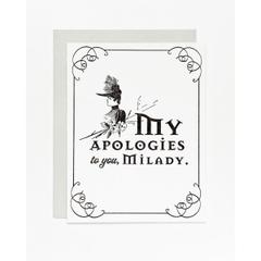 Apologies to Mi Lady Card
