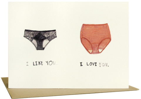 I Like You. I Love You. card