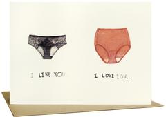 I Like You. I Love You. card