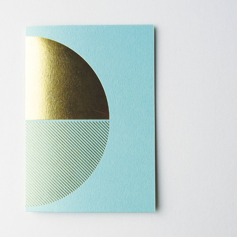 Gold Foil and Mint Pocket Notebook