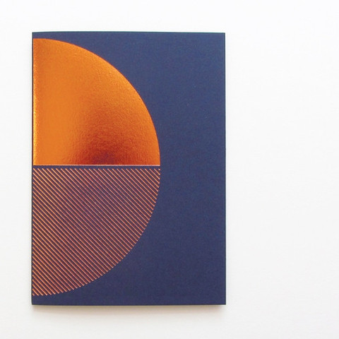 Copper Foil &#038; Navy Notebook