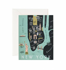New York Map Card
