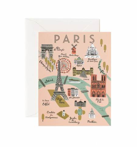 Paris Map Card